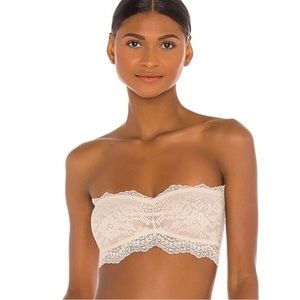 Free People Lacey Looks Bandeau Bralette in Sand